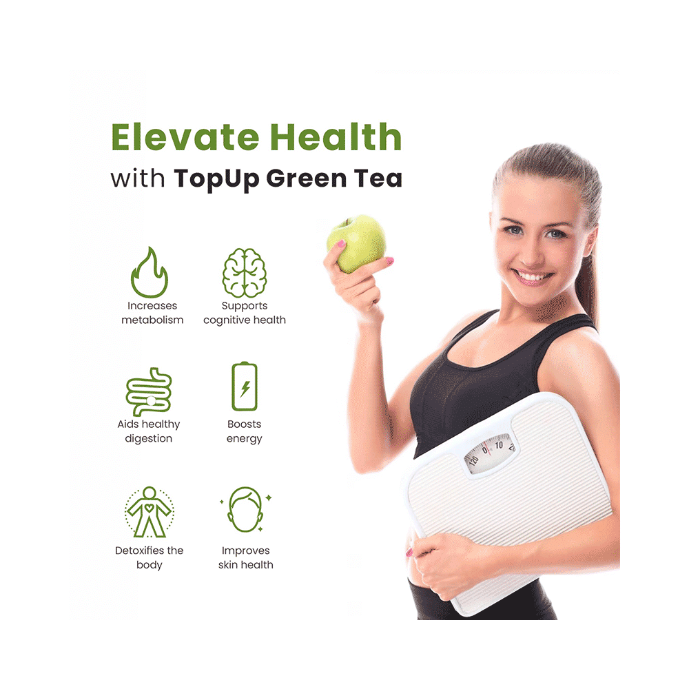 TopUp Delicious Matcha Green Tea Effervescent Tablet (20 Each) Green Apple - Image 8