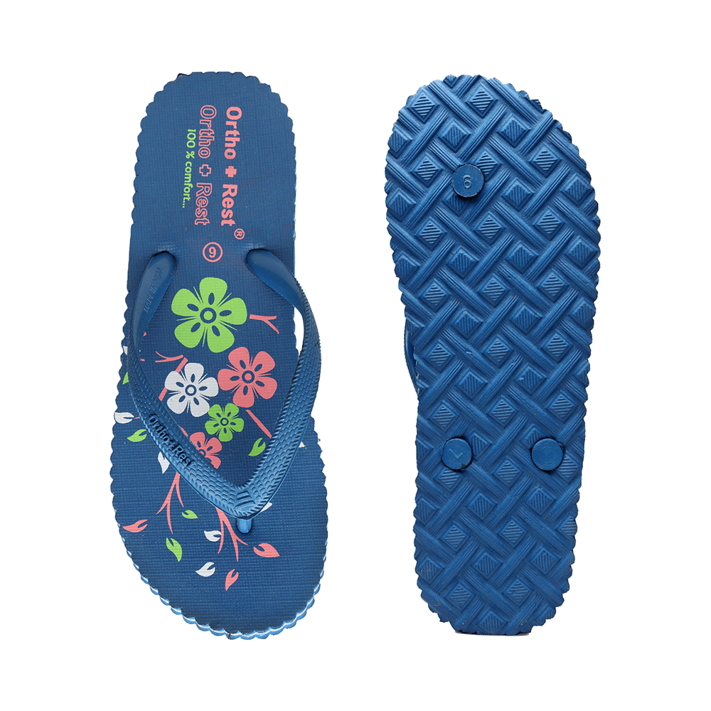 Ortho + Rest Women's Cool Extra Soft and Comfortable Orthopedic Flip Flops for Home Daily Use Blue 4 - Image 7
