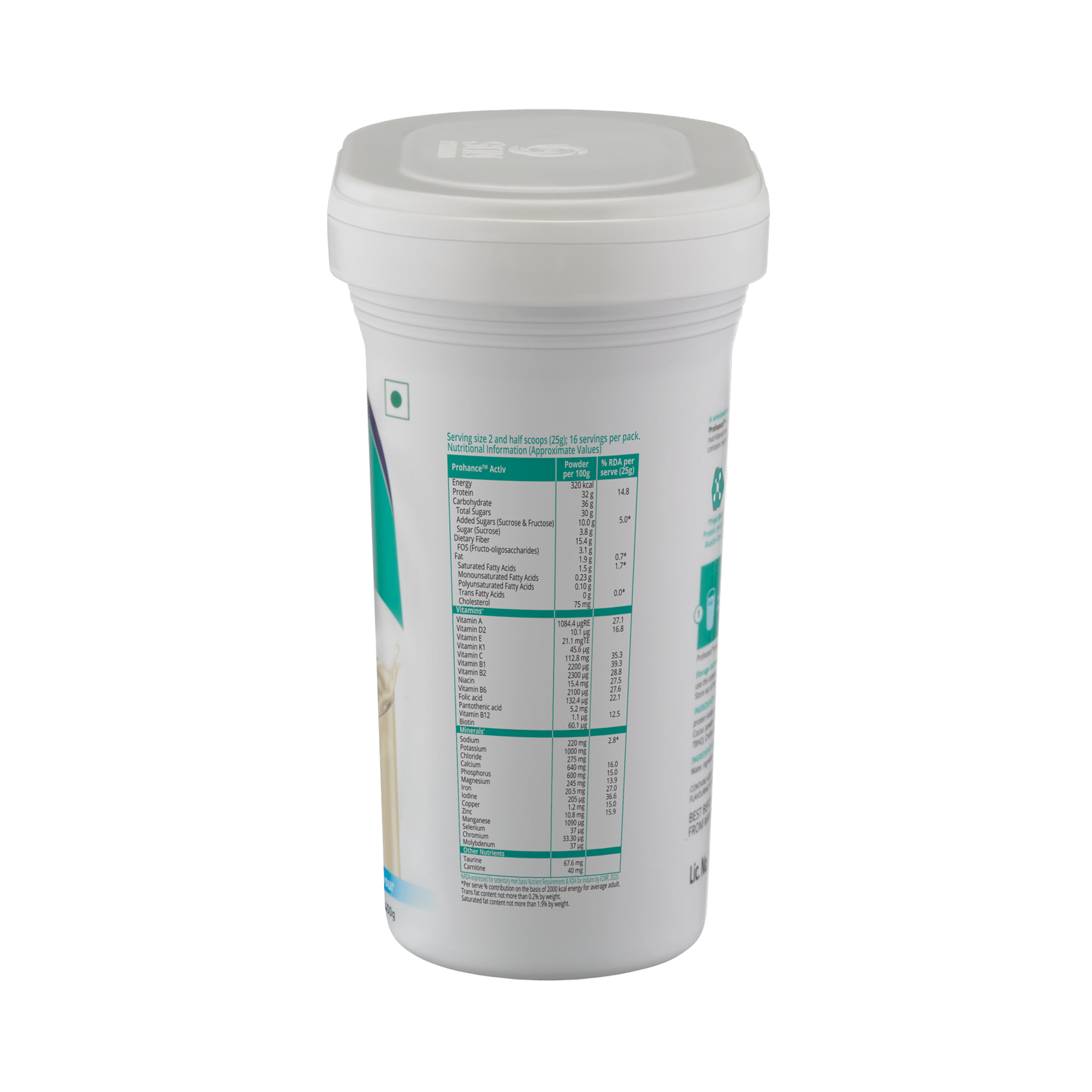 Prohance Activ  Supplement with Antioxidants for Immunity | Gluten Free | Flavour Powder Vanilla - Image 3
