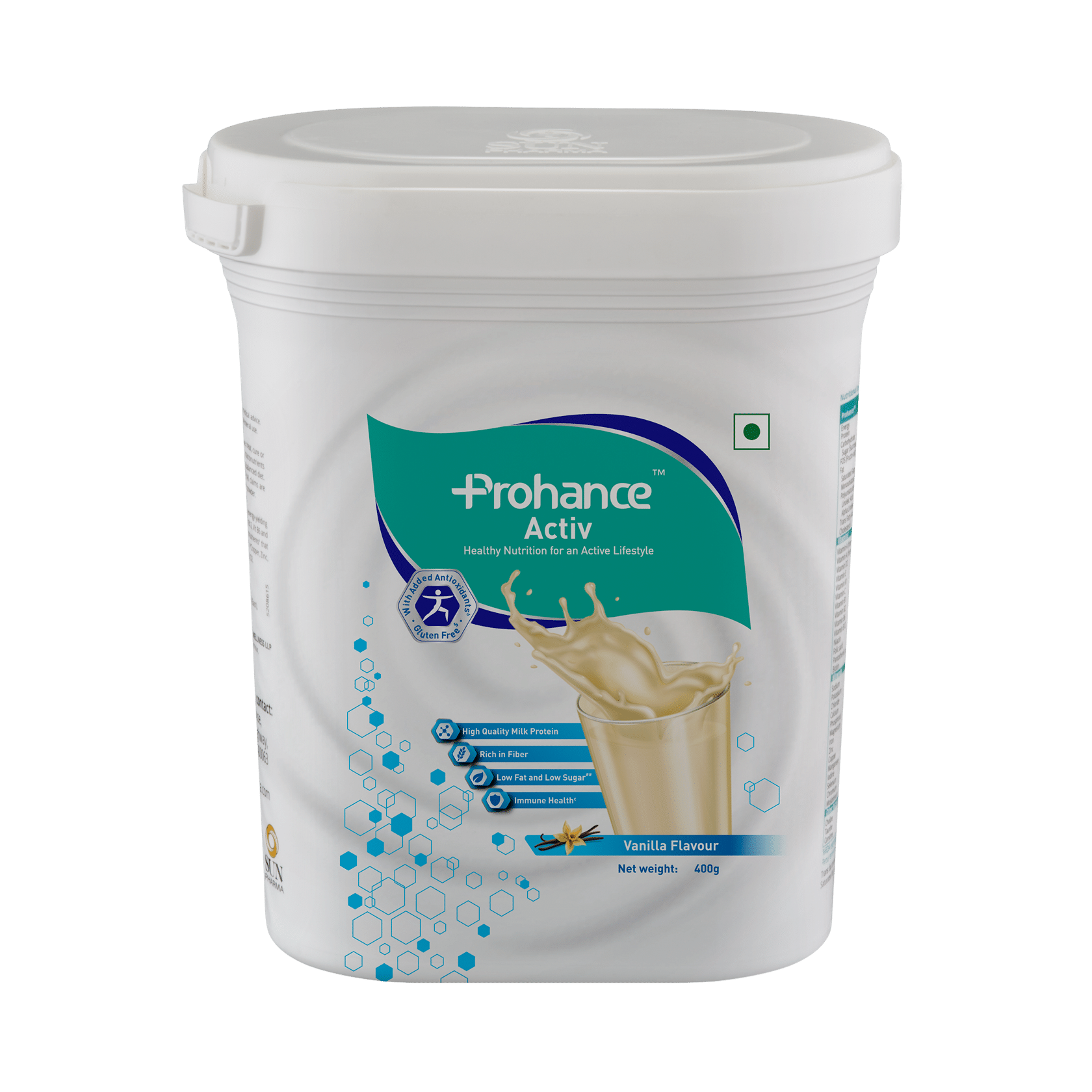 Prohance Activ  Supplement with Antioxidants for Immunity | Gluten Free | Flavour Powder Vanilla - Image 1