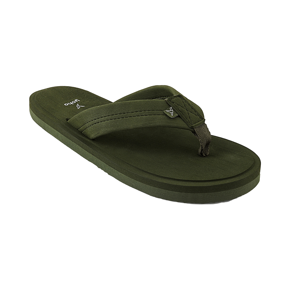 Yoho Lifestyle Doctor Ortho Soft Comfortable and Stylish Flip Flop Slippers for Men Olive Green 7 - Image 5
