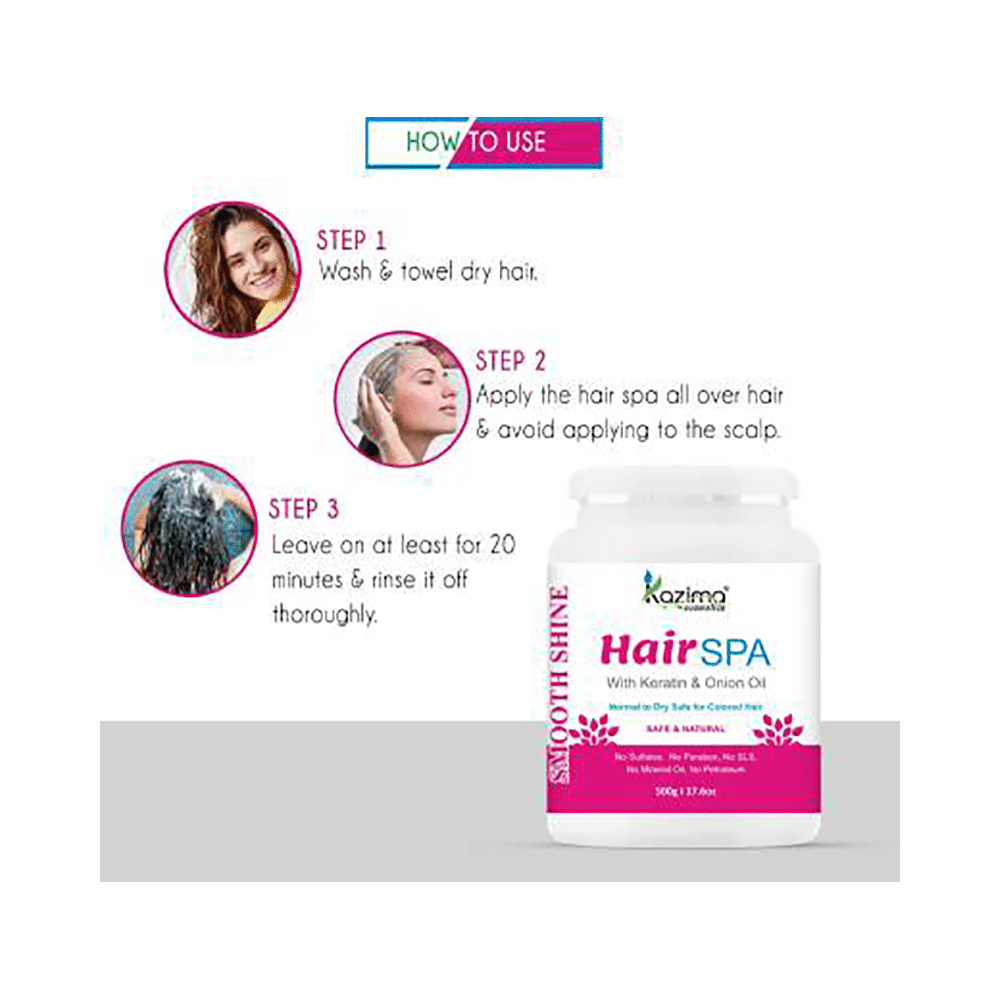 Kazima Cosmetics Hair Spa with Keratin & Onion Oil - Image 3