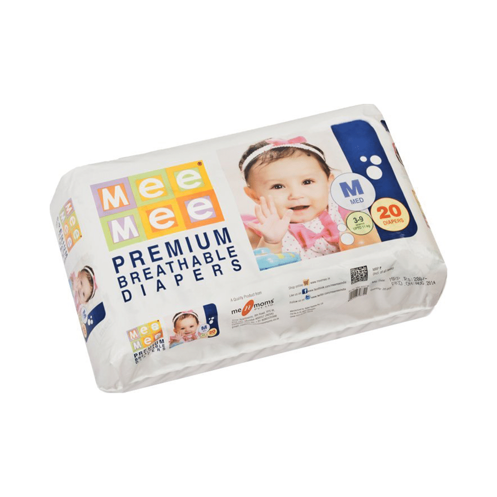 Mee Mee Premium Breathable Diaper Medium - Image 3