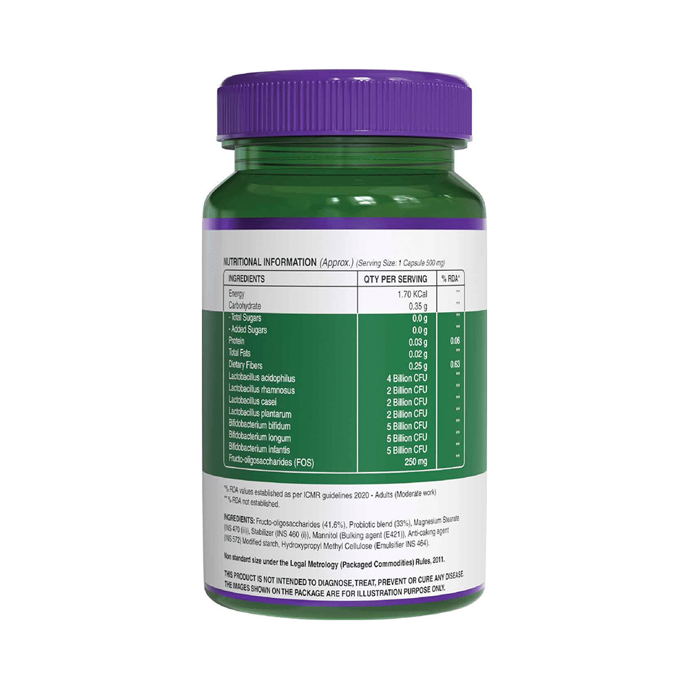 Pure Nutrition Probiotics 25 Billion CFU 500mg Veg Capsule - Image 3