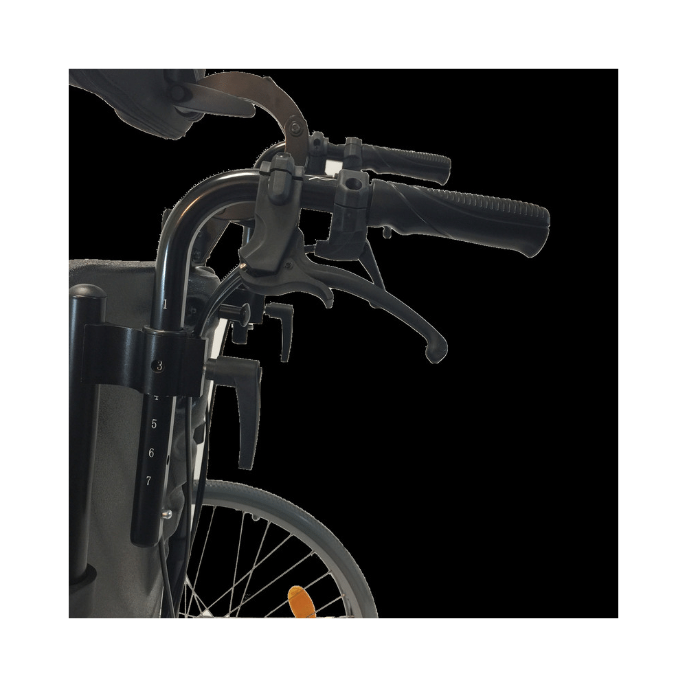 Drive Devilbiss Healthcare Multifunction Aluminium Multitec Wheelchair with Drum Brake Seat Width 49cm Black & Grey - Image 6