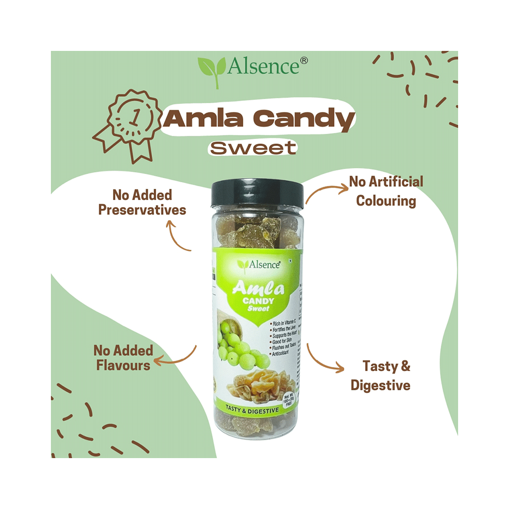 Alsence Combo Pack of Amla Candy Sweet (200gm) and Amla Candy Chatpata (200gm) - Image 4