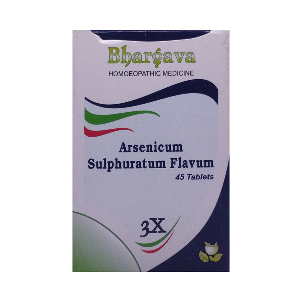 Bhargava Arsenicum Sulphuratum Flavum 3X  Tablet