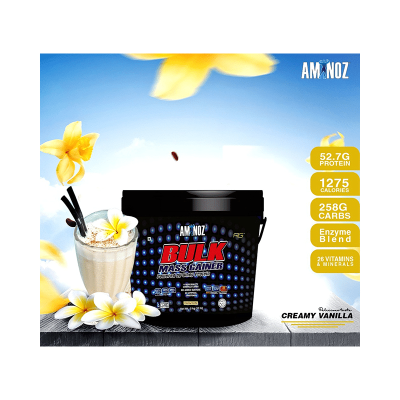 Aminoz Bulk Mass Gainer Creamy Vanilla - Image 6