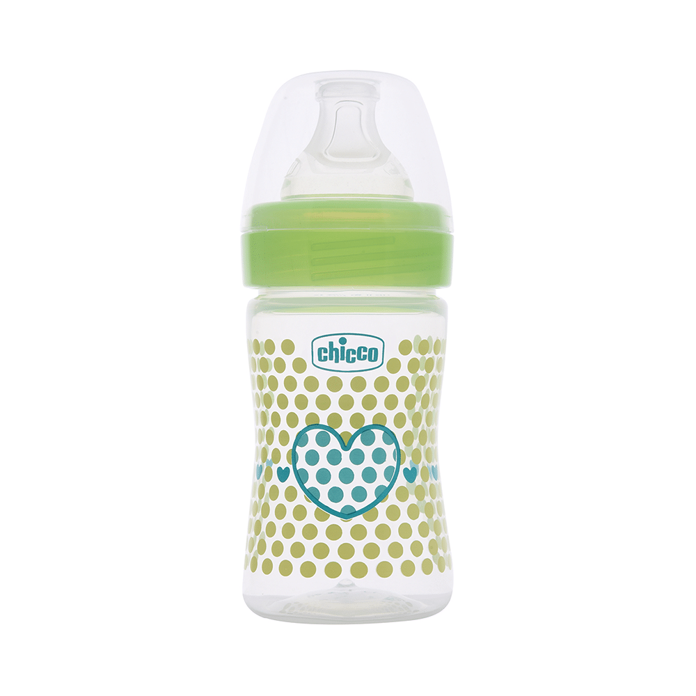 Chicco Bipack WellBeing Feeding Bottle Pink and Green Pack of 2 - Image 3