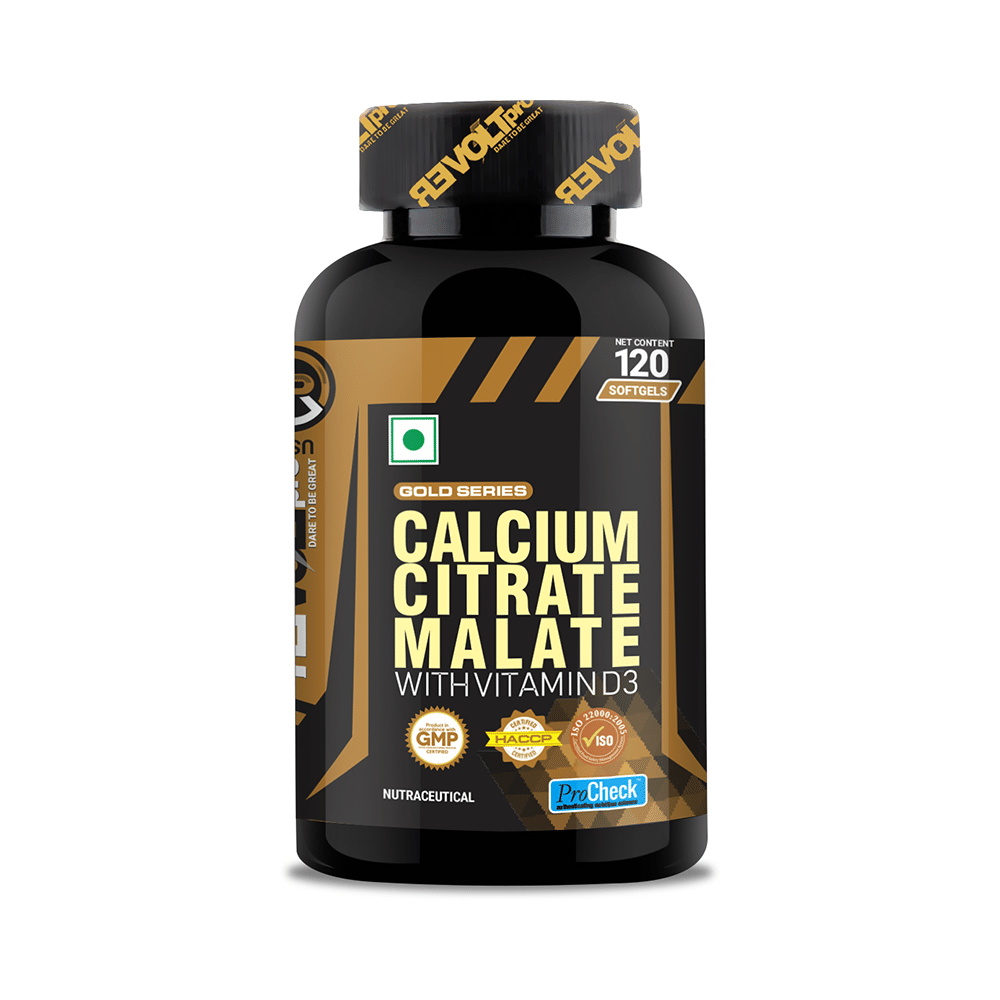 Revoltpro Calcium Citrate Malate with Vitamin D3 Softgels - Image 1
