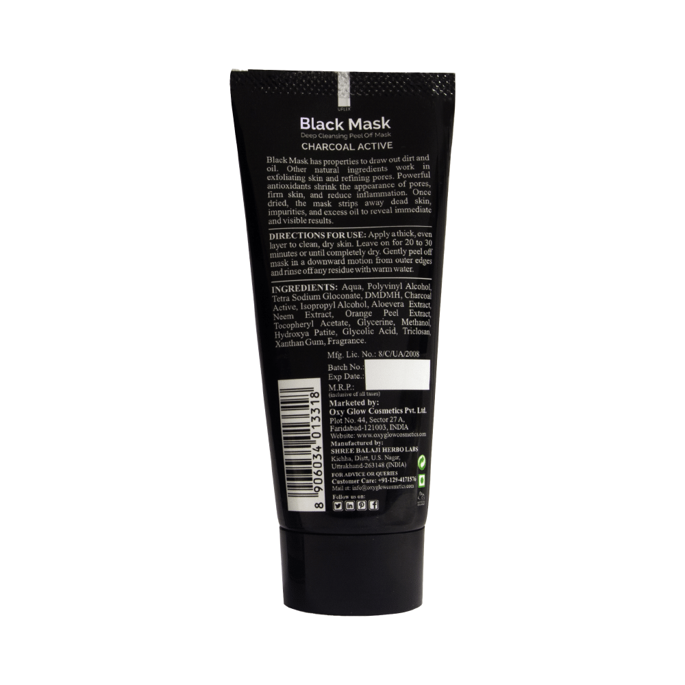 Oxyglow Herbals Black Mask Charcoal Active - Image 2