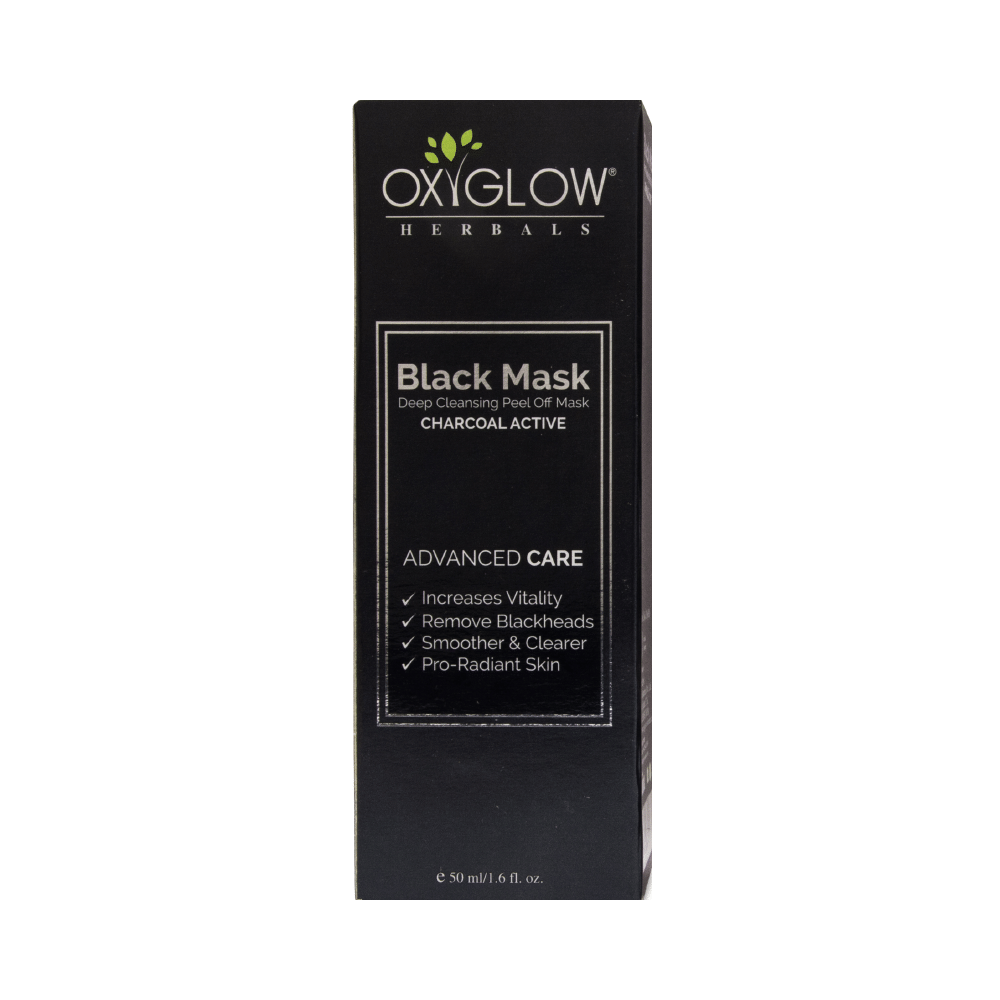 Oxyglow Herbals Black Mask Charcoal Active - Image 1