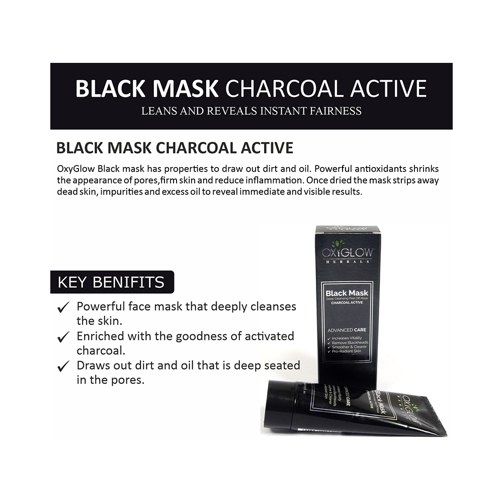 Oxyglow Herbals Black Mask Charcoal Active - Image 6