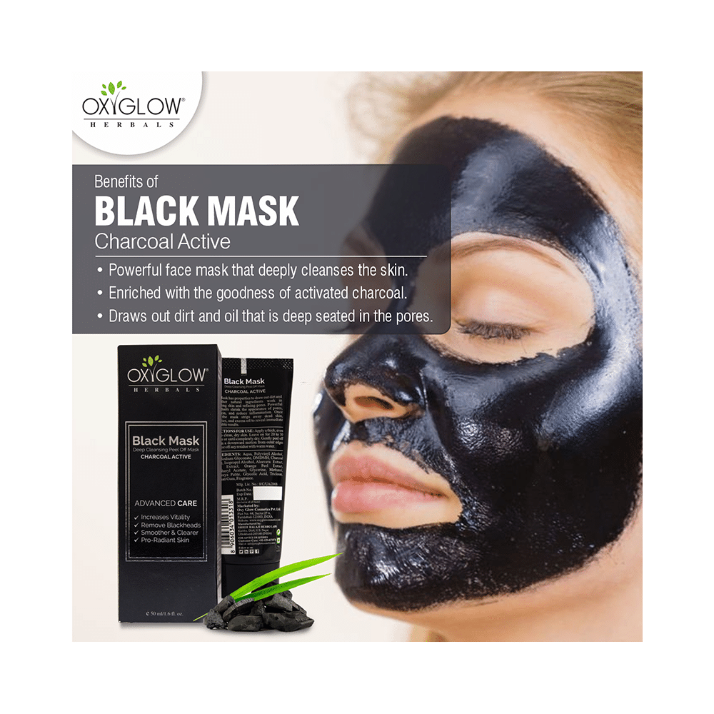 Oxyglow Herbals Black Mask Charcoal Active - Image 5