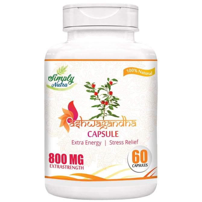 Simply Nutra Ashwagandha  General Wellness 800mg Capsule