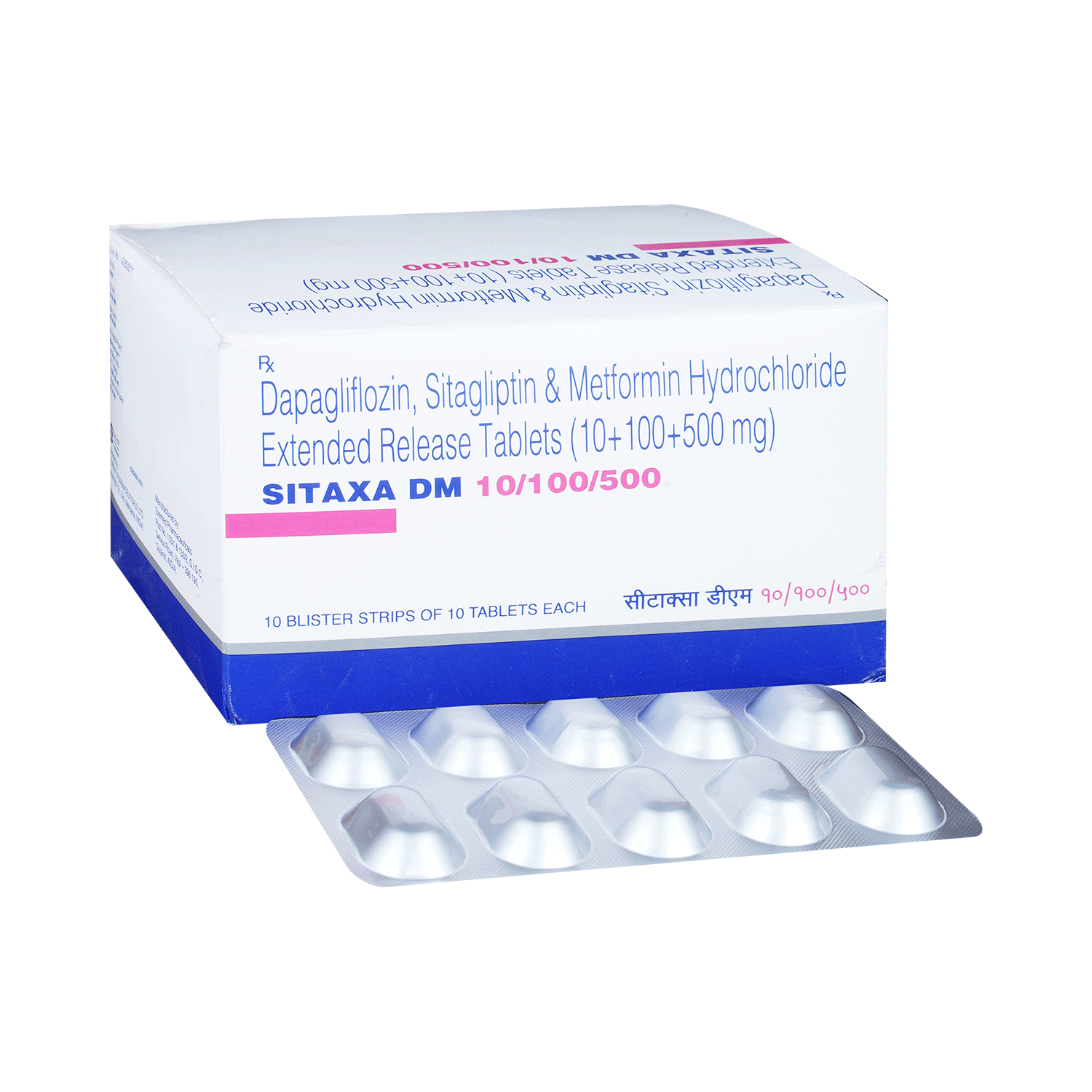 Sitaxa DM 10/100/500 Tablet ER
