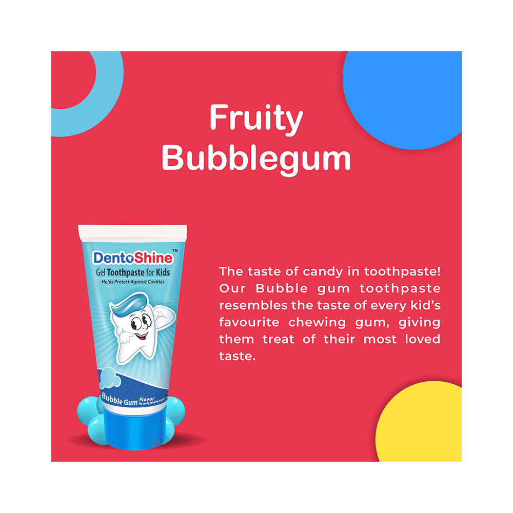 DentoShine Bubblegum Gel Toothpaste for Kids - Image 3
