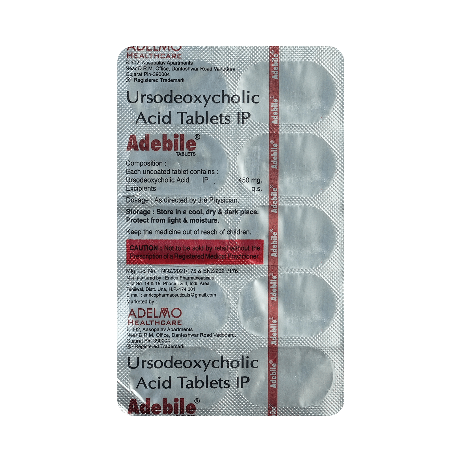 Adebile 450mg Tablet - Image 3