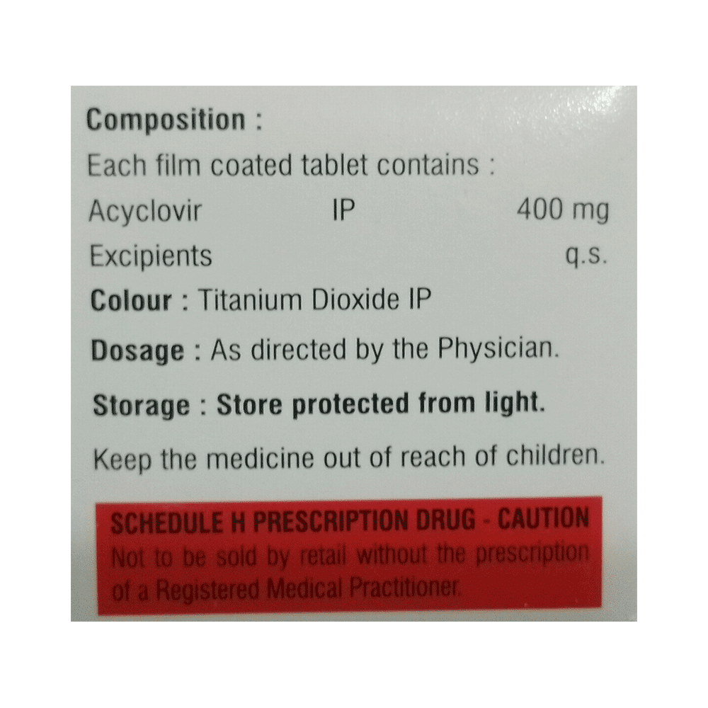 Zorivax 400 Tablet - Image 2