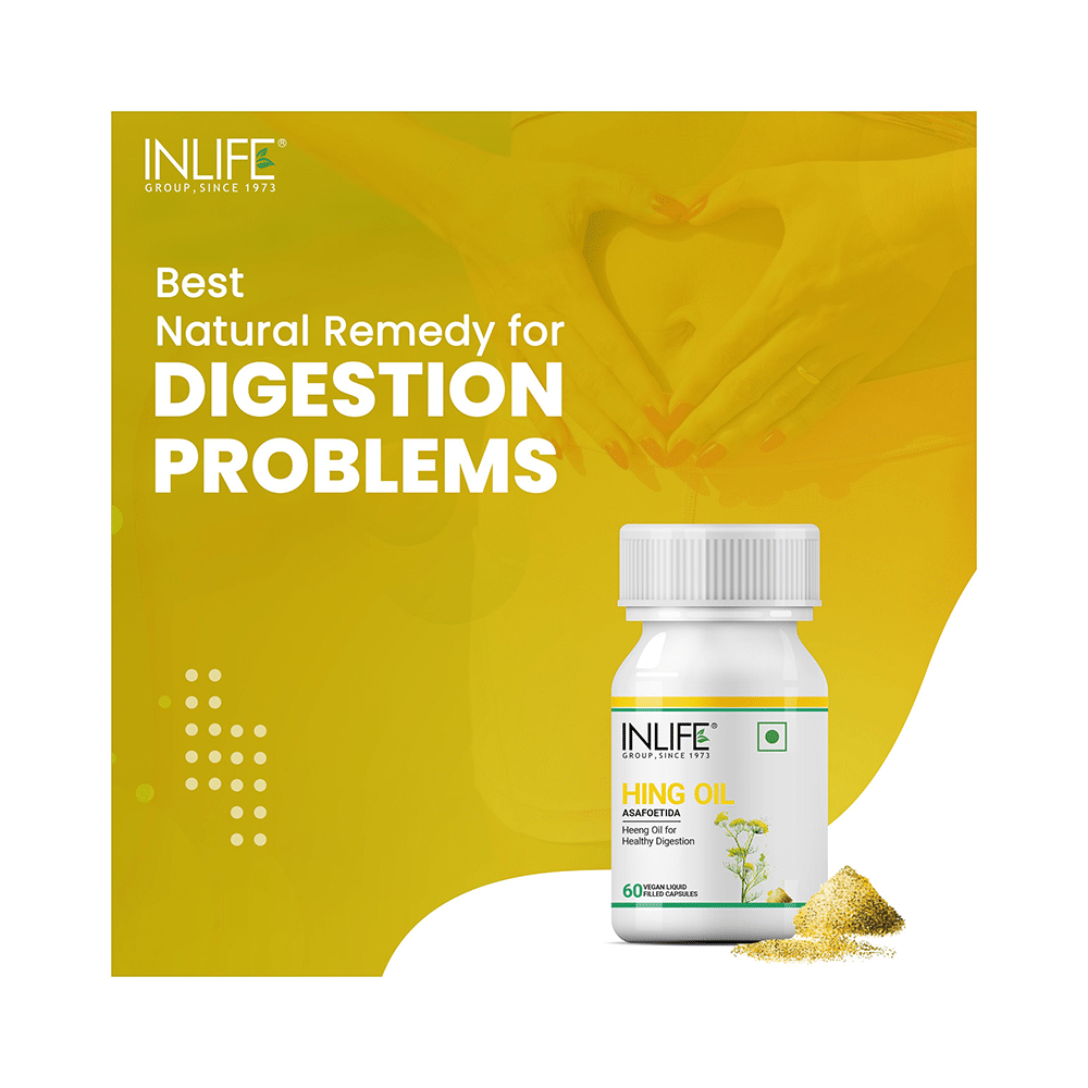 Inlife Hing Oil (Asafoetida) Vegan Liquid Filled Capsule - Image 7