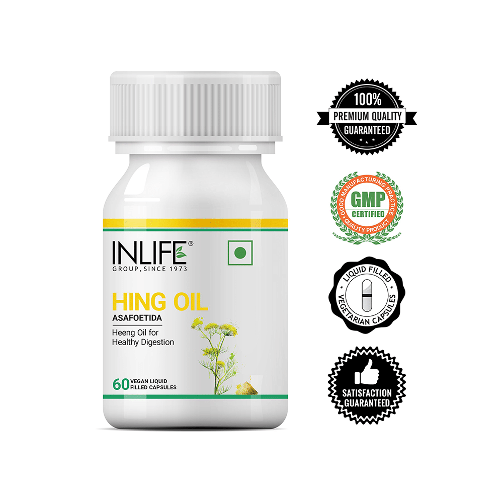 Inlife Hing Oil (Asafoetida) Vegan Liquid Filled Capsule - Image 5