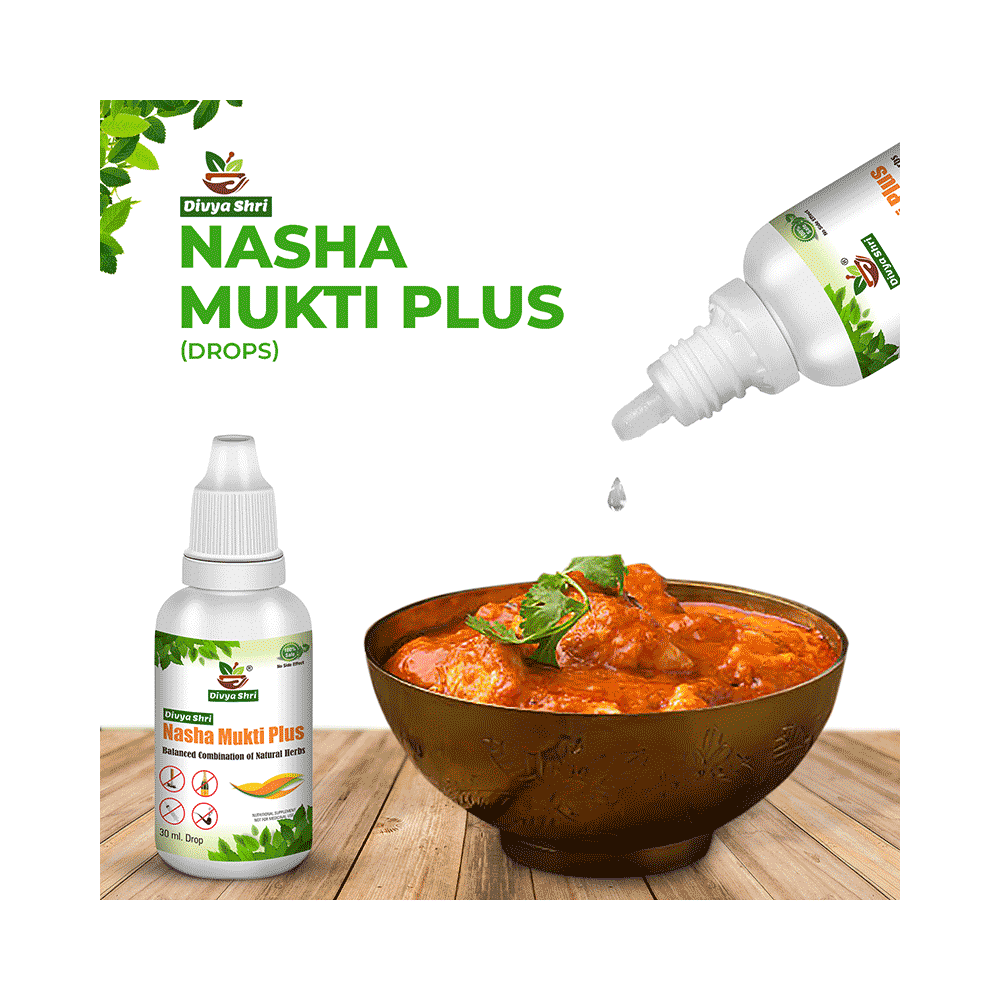 Divya Shri Nasha Mukti Plus Drop Balanced Combination of Natural Herbs (30ml Each) - Image 4