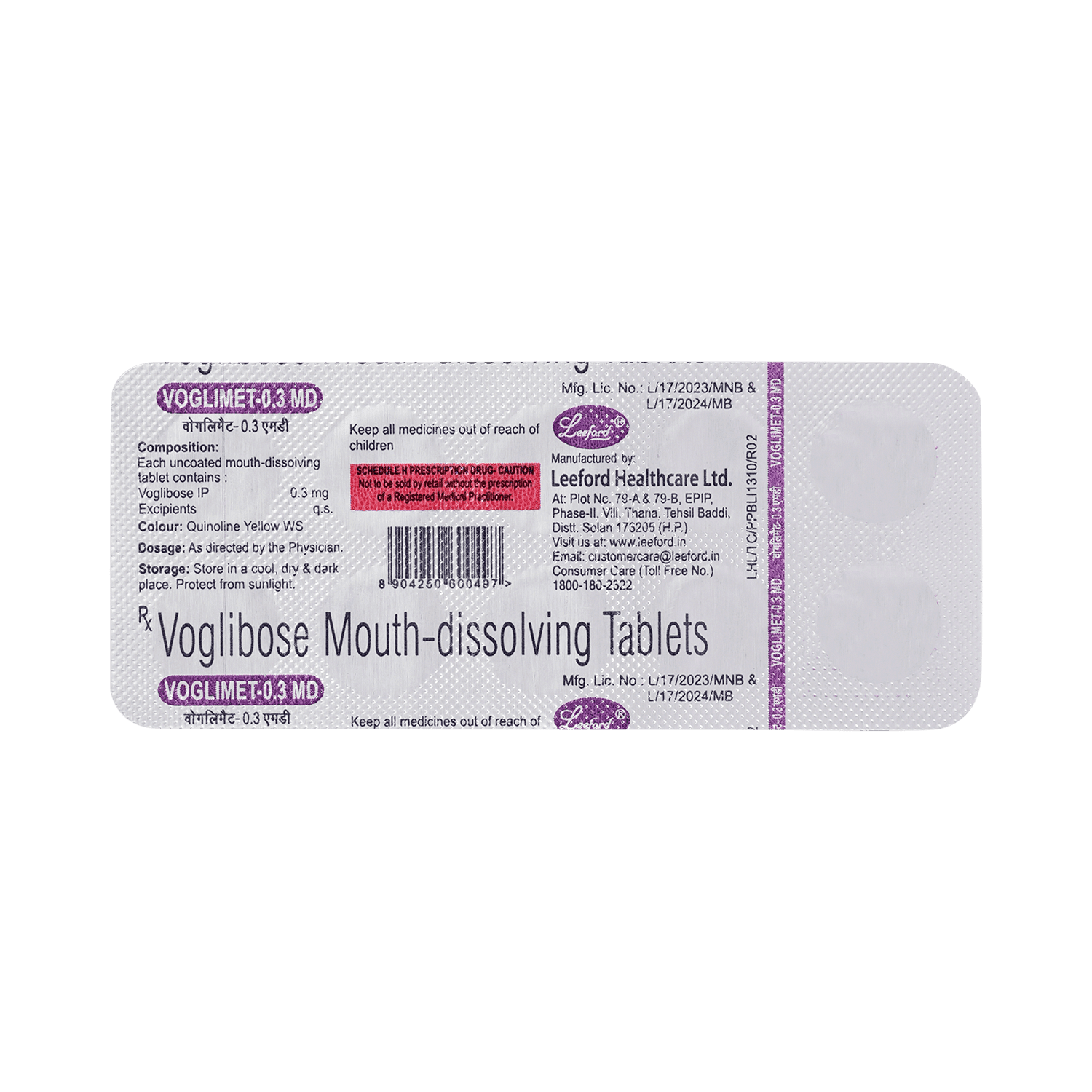 Voglimet 0.3mg Tablet MD - Image 5