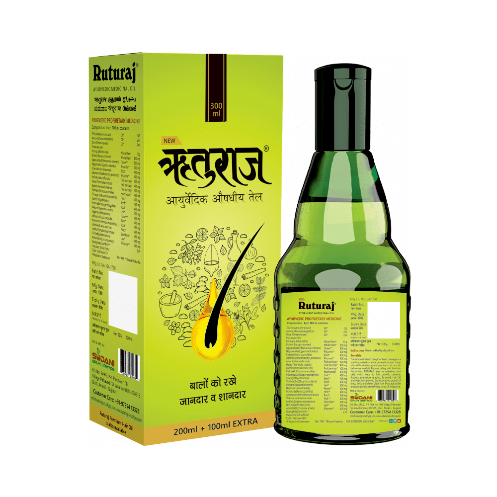 Ruturaj Combo Pack of Ayurvedic Medicinal Oil 120ml and Ayurvedic Medicinal Oil 300ml - Image 5