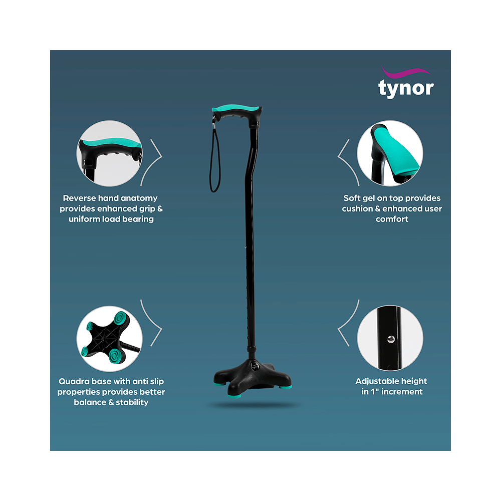 Tynor L 36 Quadra Stick Universal Black - Image 3