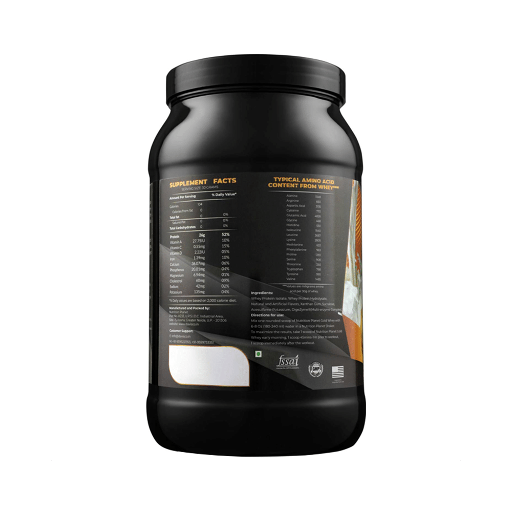 Nutrition Planet Gold Whey Powder Vanilla Icecream - Image 2