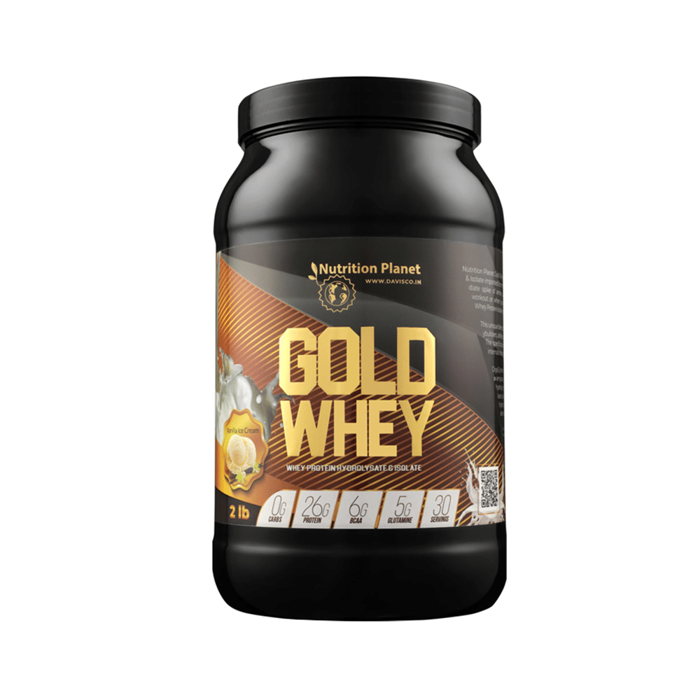 Nutrition Planet Gold Whey Powder Vanilla Icecream - Image 1