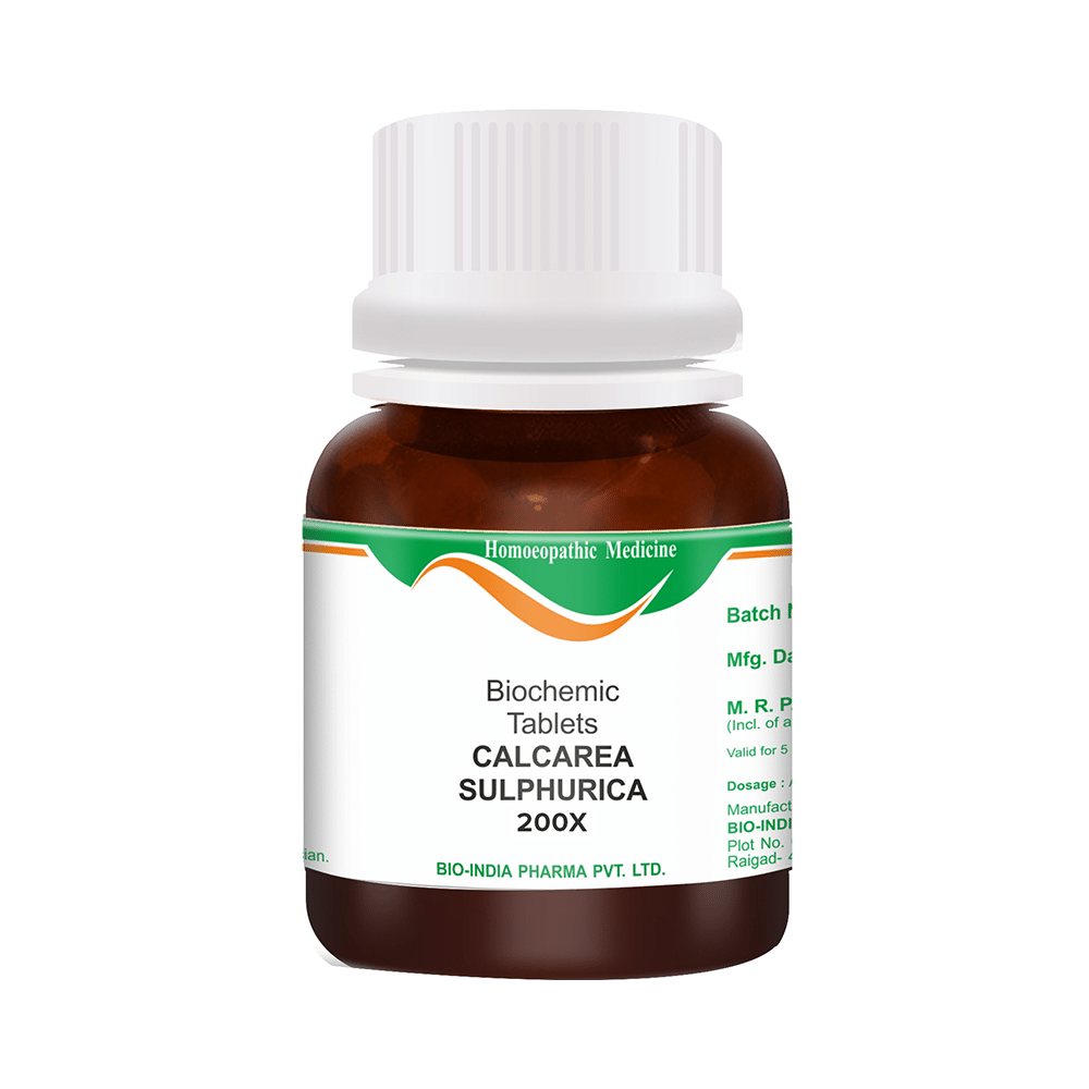 Bio India Calcarea Sulphurica Biochemic Tablet 200X - Image 1