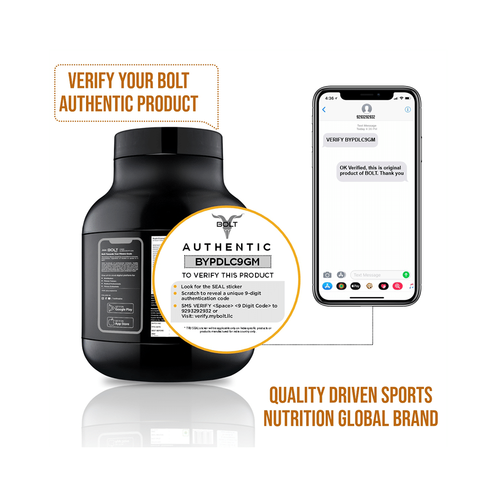Bolt Whey Protein for Muscle Growth & Lean Muscle Mass | Flavour Powder Alphonso Mangoza - Image 3