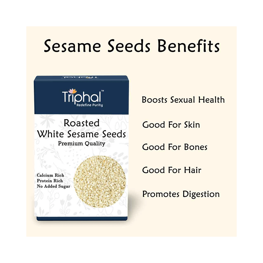 Triphal Premium Quality Roasted White Sesame Seeds - Image 3