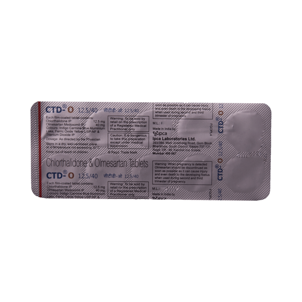 CTD-O 12.5/40 Tablet - Image 5