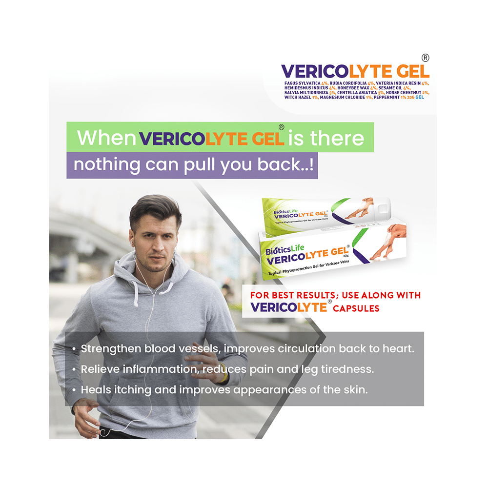 BioticsLife Vericolyte Gel for Varicose Veins (30gm Each) - Image 6