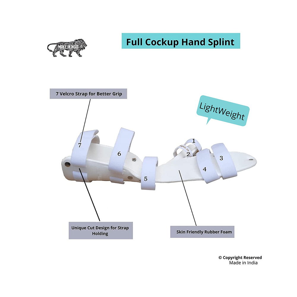 Salo Orthotics Wrist Hand Orthosis (Full Cock Up Splint) Medium Left - Image 4