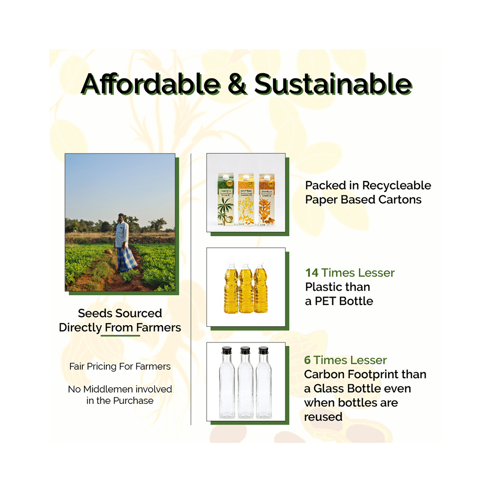 Gramiyaa Wood Cold Pressed Coconut Oil (1Ltr Each) - Image 6