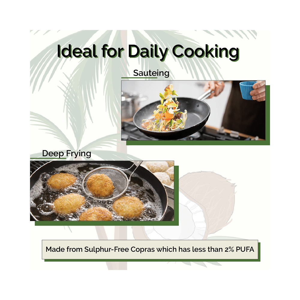 Gramiyaa Wood Cold Pressed Coconut Oil (1Ltr Each) - Image 4