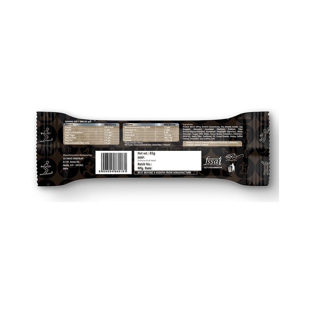 Trekk Protein Bar (65gm Each) Roasted Coffee - Image 4
