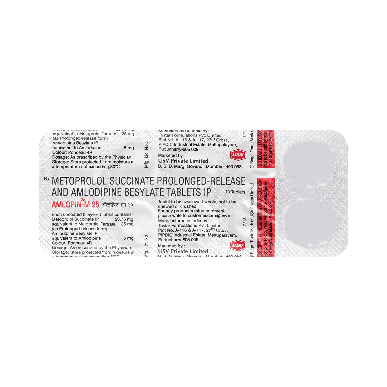 Amlopin-M 5mg/25mg Tablet - Image 3