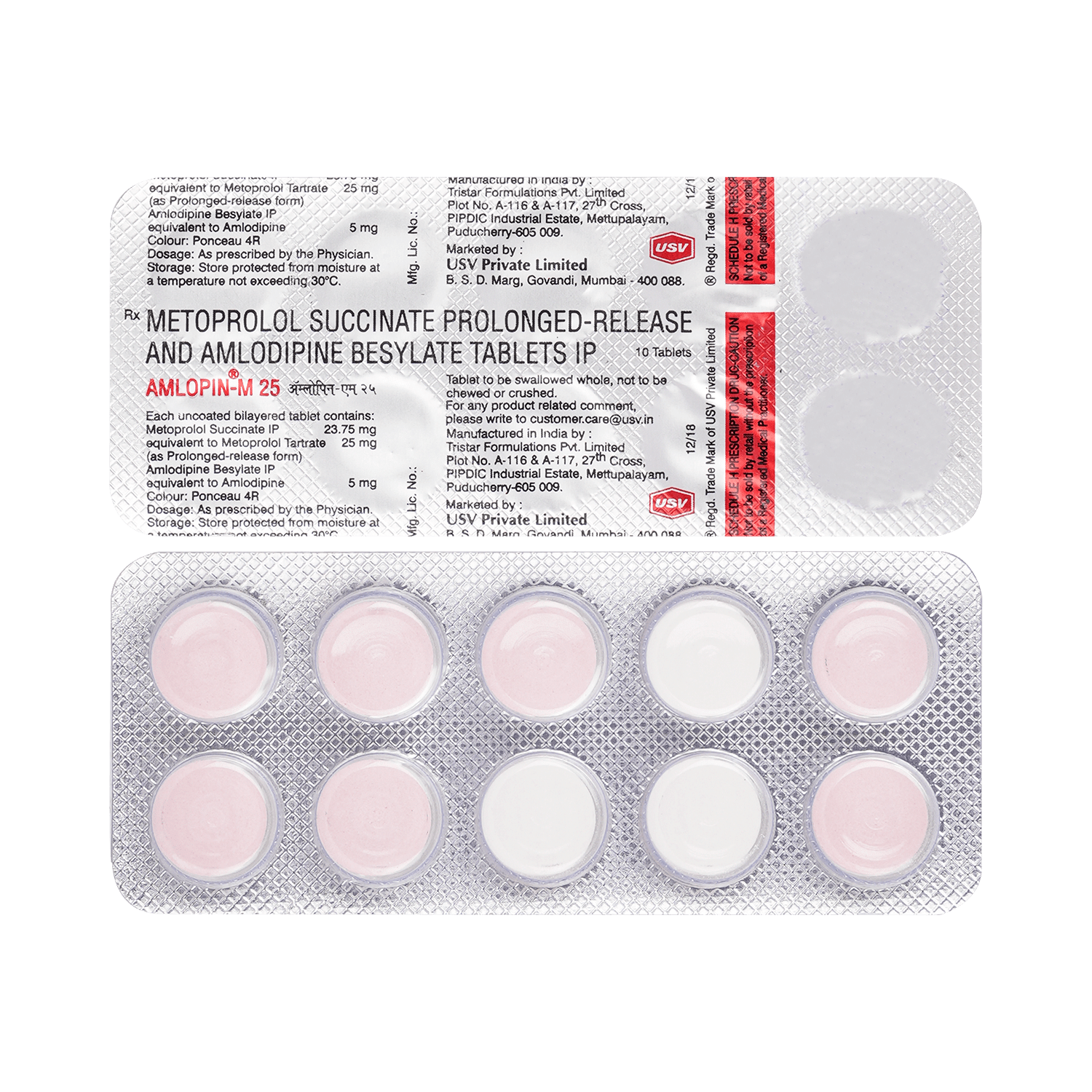 Amlopin-M 5mg/25mg Tablet