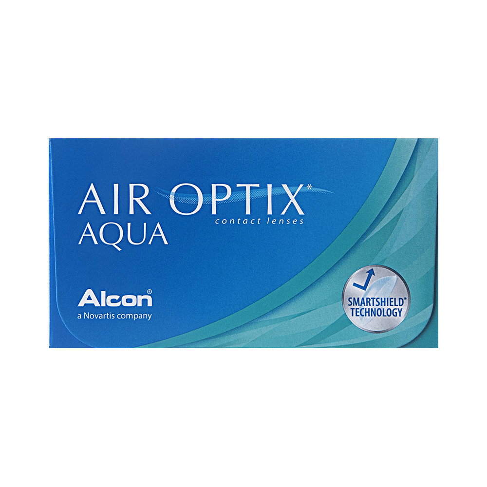 Alcon Air Optix Aqua Contact Lens Optical Power -0.75 Transparent Spherical - Image 1