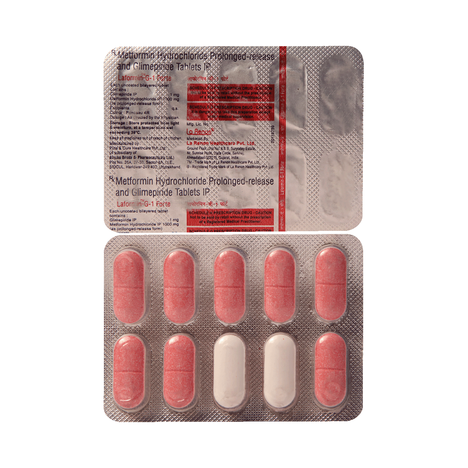 Laformin-G Forte 1mg/1000mg Tablet