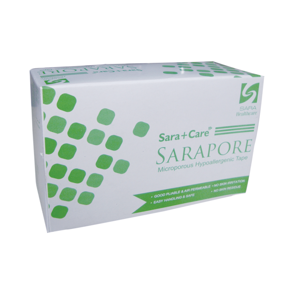Sara+Care Sarapore Microporus Hypoallergenic Tape (5 Meter) Half inch - Image 1