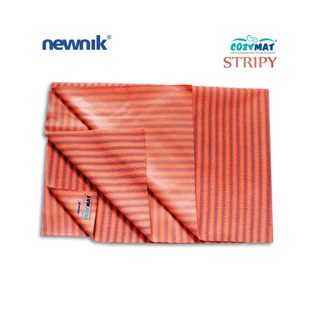 Newnik Cozymat Stripy Soft (Narrow Stripes) (Size: 140cm X 200cm) Extra Large Coral