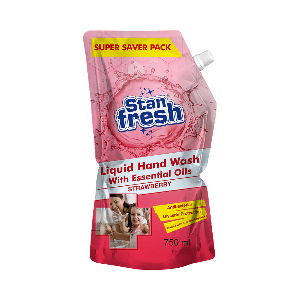 Stanfresh Liquid Liquid Hand Wash with Essential Oils Refill Strawberry