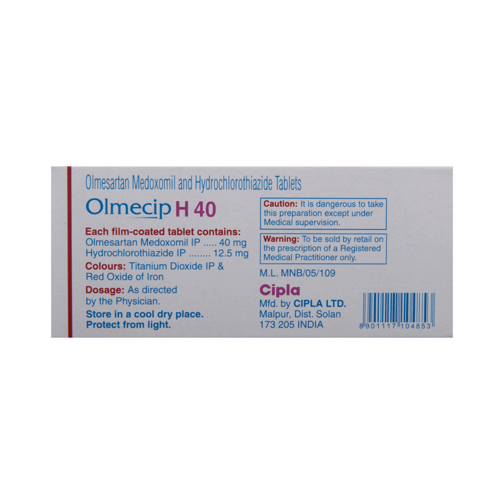 Olmecip H 40 Tablet - Image 3