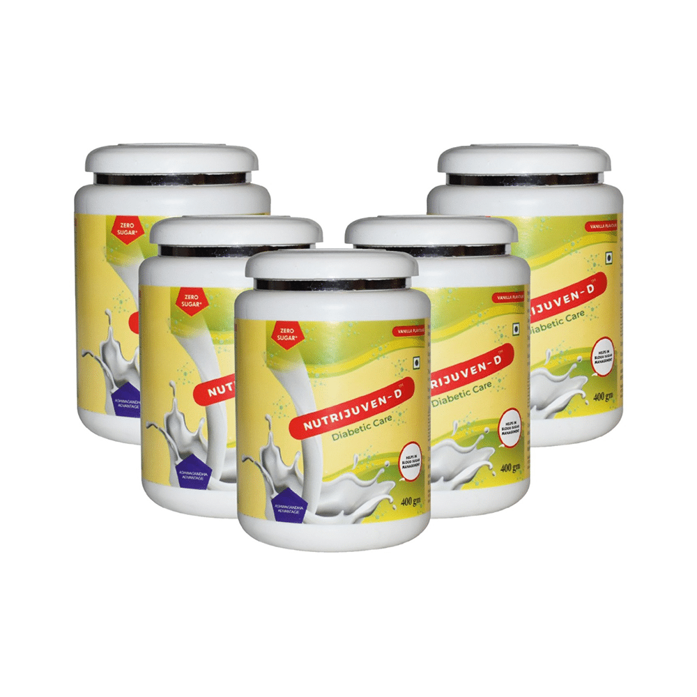 Nutrijuven t- D Diabetic Care Powder (400gm Each) Zero Sugar Vanilla