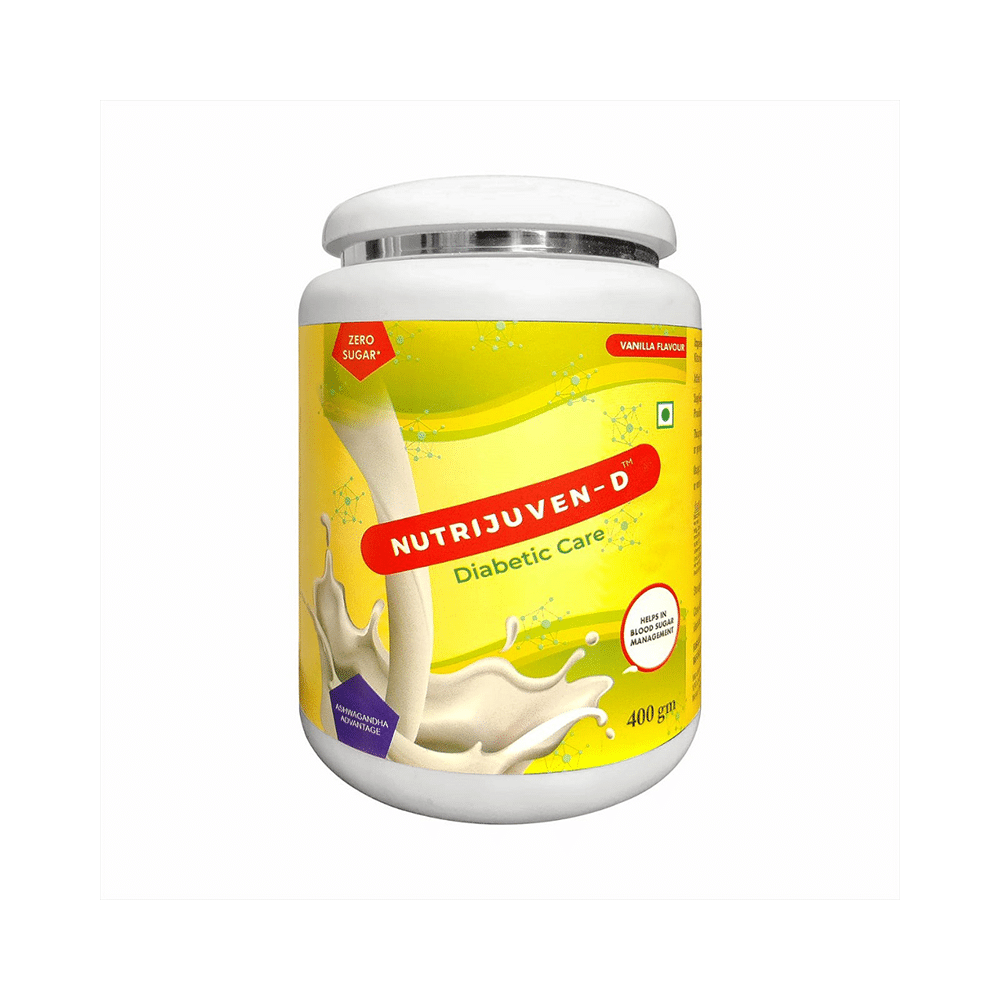 Nutrijuven t- D Diabetic Care Powder (400gm Each) Zero Sugar Vanilla - Image 2